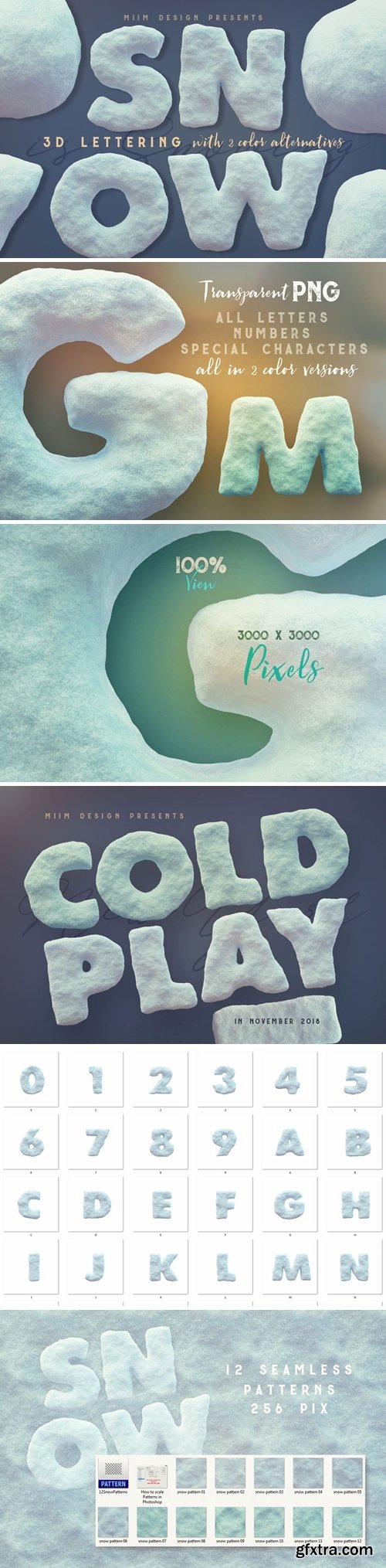 CM - Snow - 3D Lettering 2929444