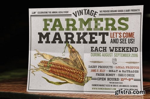 Vintage Farmers Market Flyer