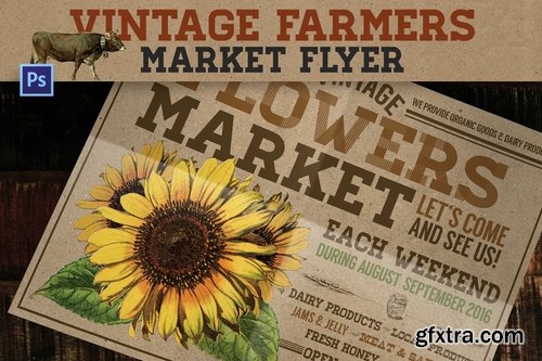 Vintage Farmers Market Flyer