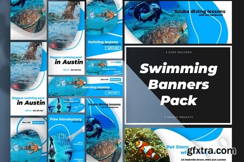 Swimming Banner Pack