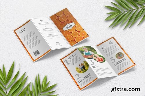 Fresh Food and Fruit Trifold Brochure