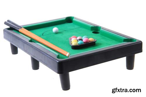 Billiard Toy Table Isolated - 6xJPGs