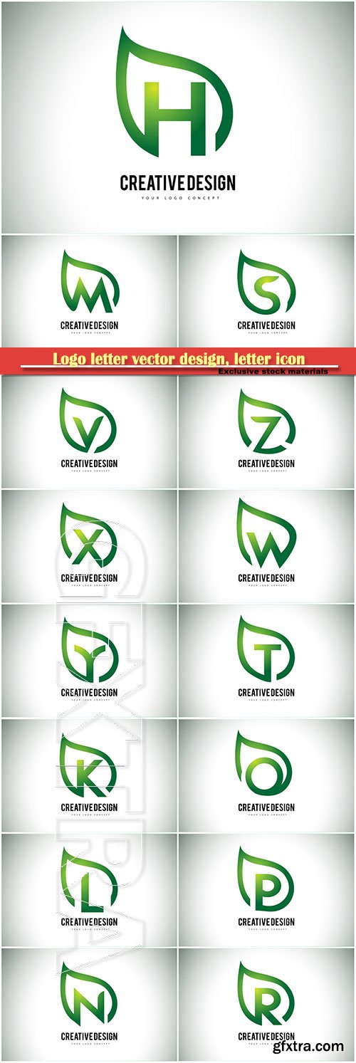 Logo letter vector design, letter icon # 30