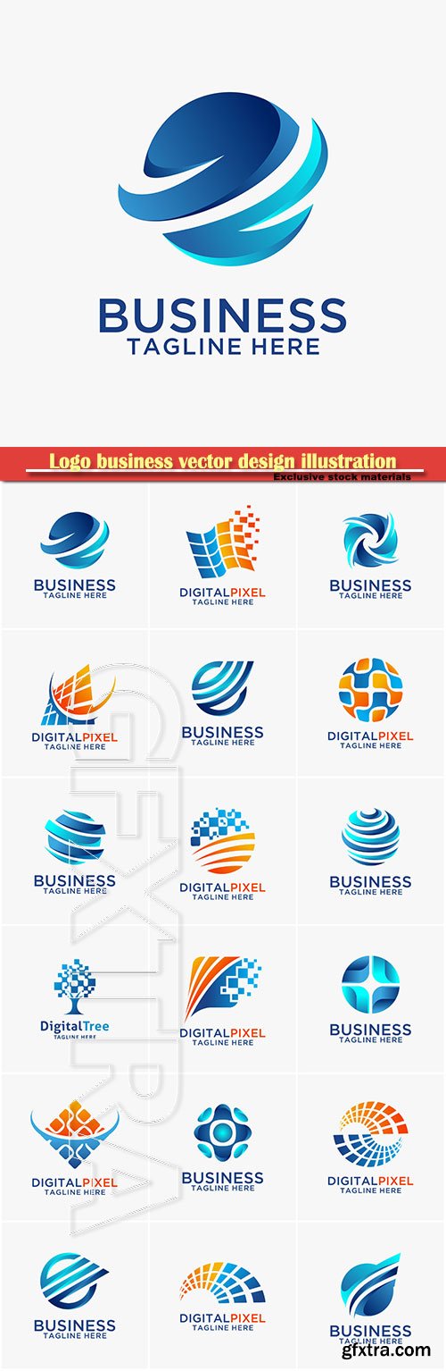 Logo business vector design illustration # 110