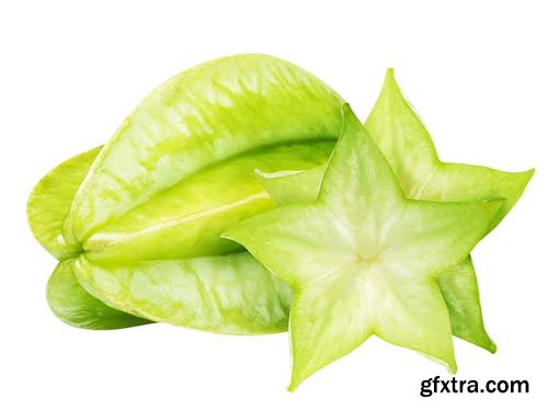 Carambola Starfruit Isolated - 5xJPGs