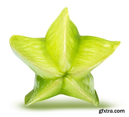 Carambola Starfruit Isolated - 5xJPGs