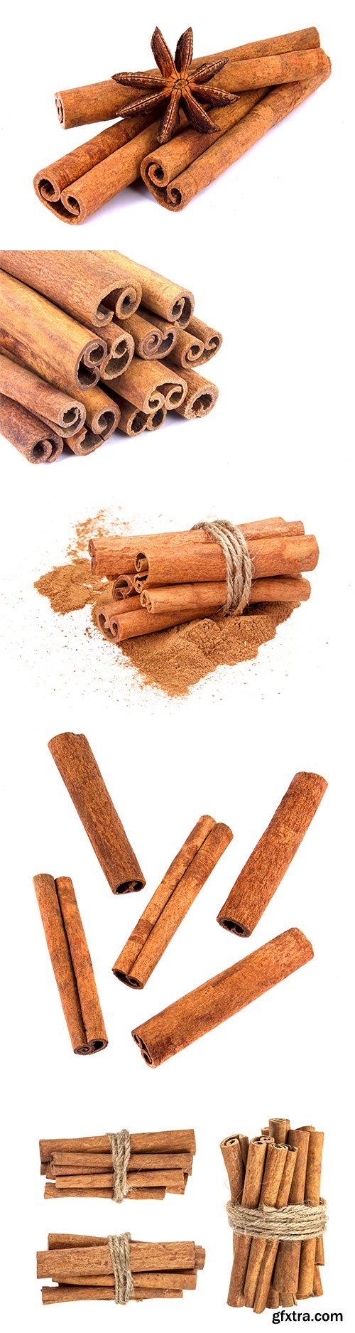 Cinnamon Sticks Isolated - 10xJPGs