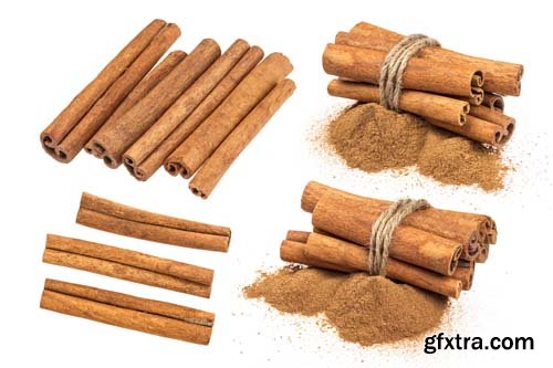 Cinnamon Sticks Isolated - 10xJPGs