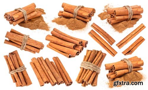 Cinnamon Sticks Isolated - 10xJPGs