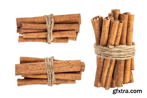 Cinnamon Sticks Isolated - 10xJPGs