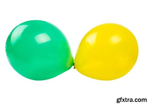 Colored Balloons Isolated - 10xJPGs