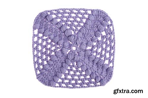 Crochet Handmade Decorative Napkin Isolated - 12xJPGs