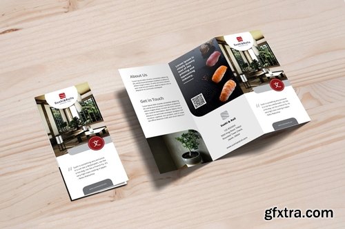 Trifold Brochure Sushi Resto