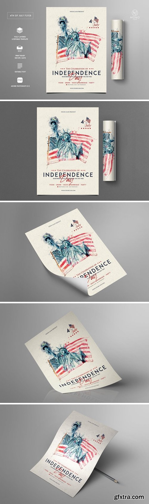 4th Of July Flyer vol. 02