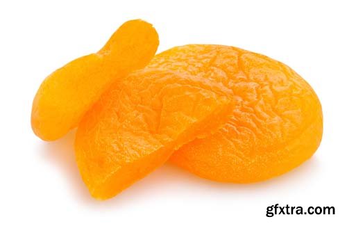 Dried Apricots Isolated - 7xJPGs