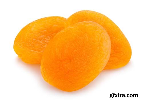 Dried Apricots Isolated - 7xJPGs