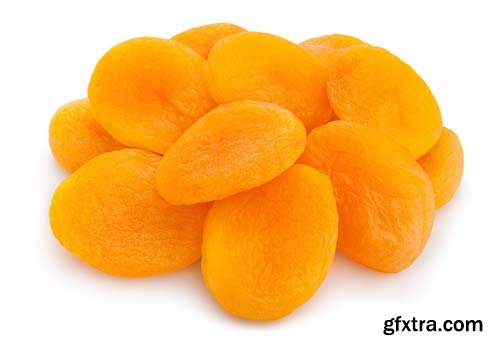 Dried Apricots Isolated - 7xJPGs