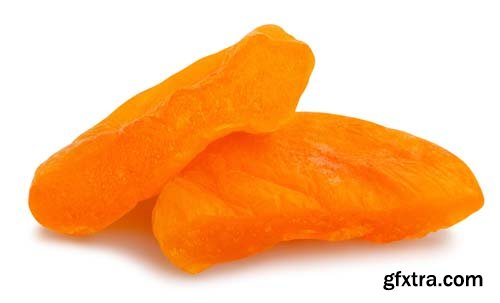 Dried Apricots Isolated - 7xJPGs