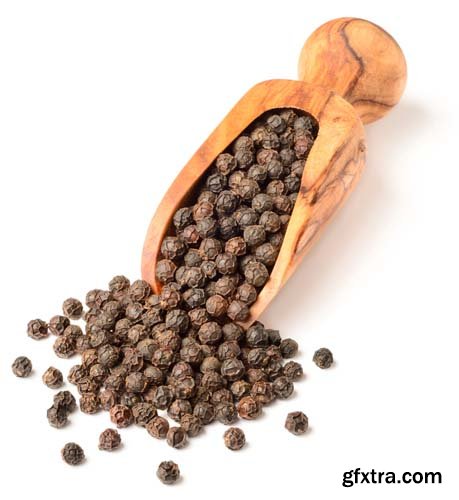 Dried Black Peppercorns Isolated - 8xJPGs