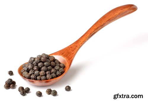 Dried Black Peppercorns Isolated - 8xJPGs