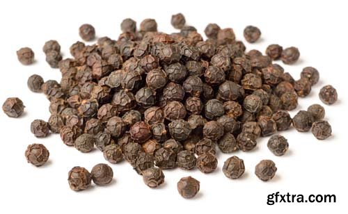 Dried Black Peppercorns Isolated - 8xJPGs