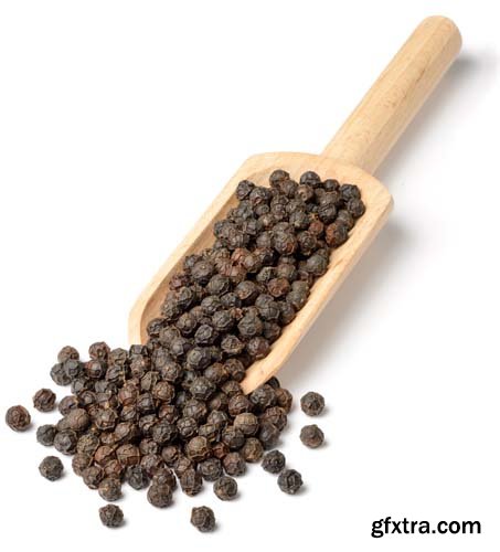 Dried Black Peppercorns Isolated - 8xJPGs