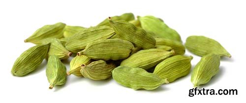 Dried Cardamom Seeds Isolated - 5xJPGs