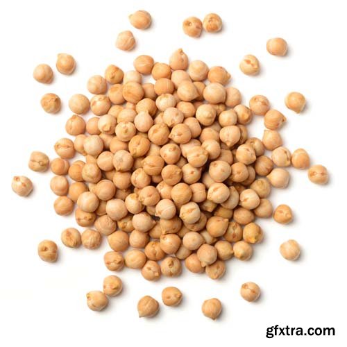 Dried Chickpeas Isolated - 6xJPGs