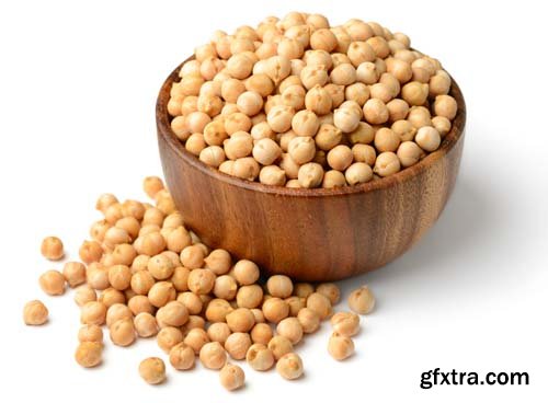 Dried Chickpeas Isolated - 6xJPGs