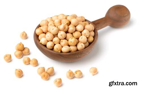 Dried Chickpeas Isolated - 6xJPGs