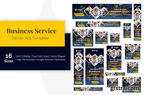 Business Service Banner Ads Template