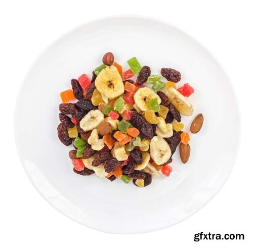 Dried Fruits Isolated - 7xJPGs