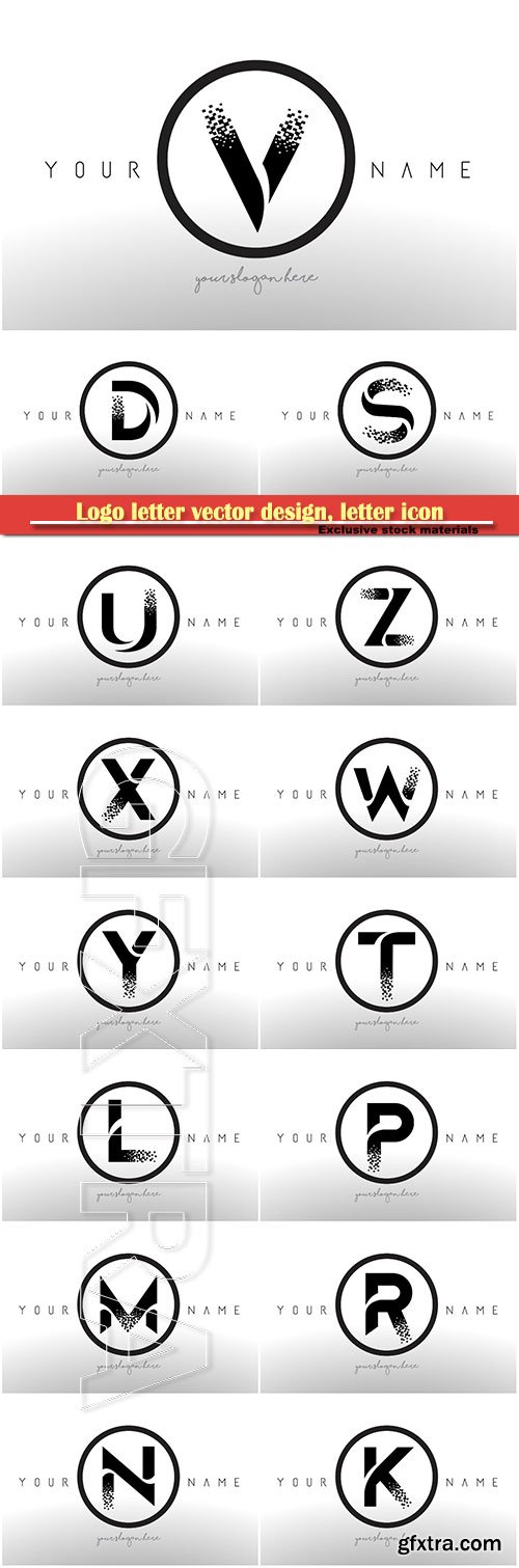 Logo letter vector design, letter icon # 36