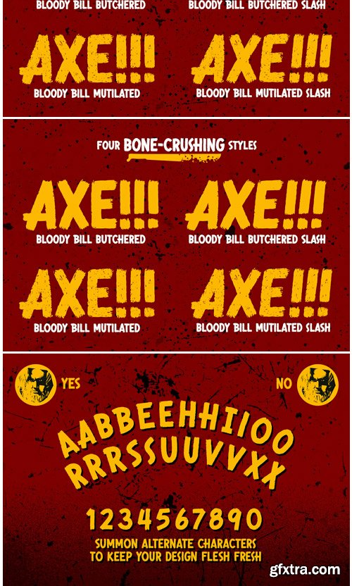 Bloody Bill Font Family