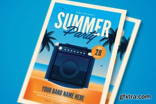 Summer Beach Party Flyer