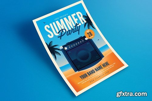 Summer Beach Party Flyer