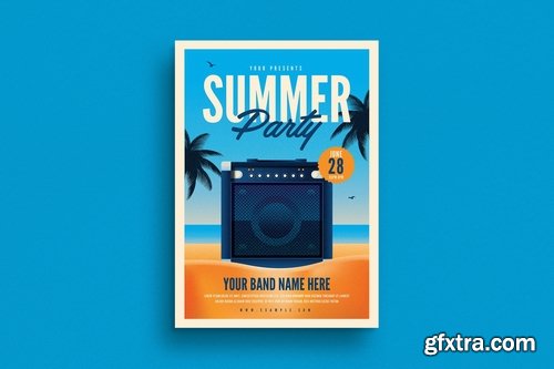 Summer Beach Party Flyer