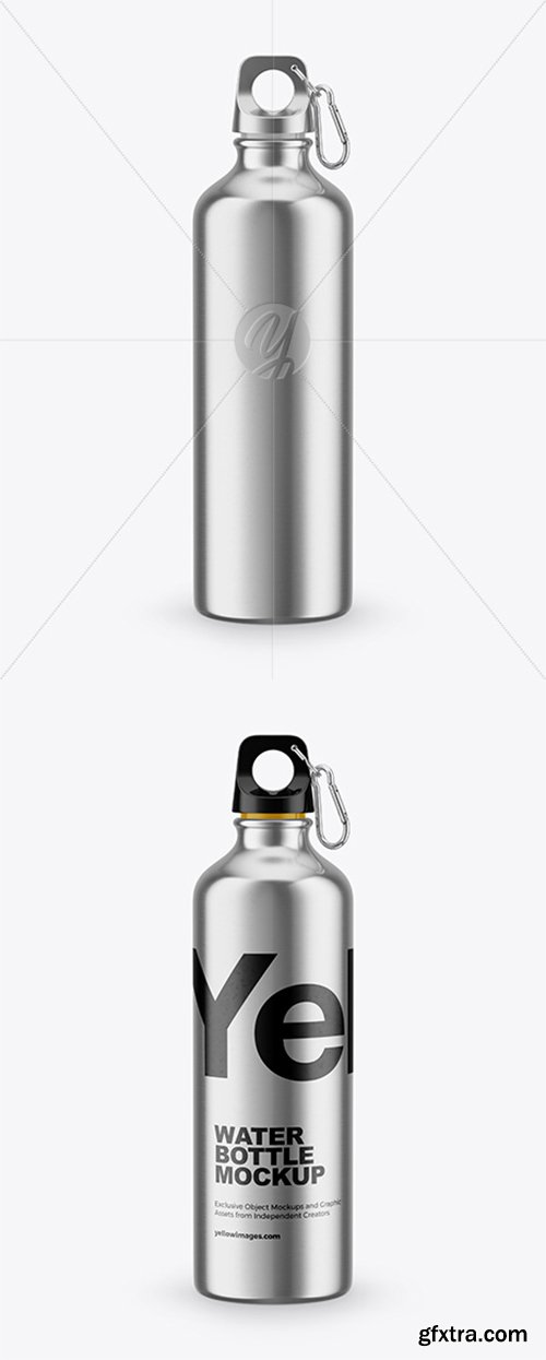 Steel Water Bottle Mockup 43023