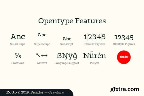 Kotto Slab Font Family