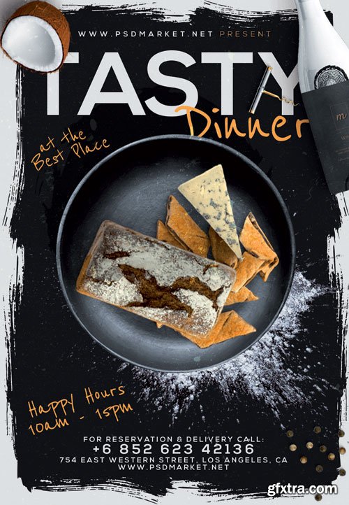 TASTY DINNER FLYER – PSD TEMPLATE