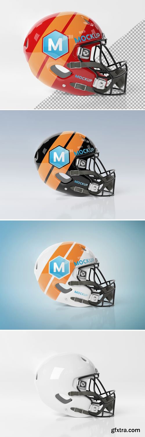 Isolated American Football Helmet Mockup 267840107