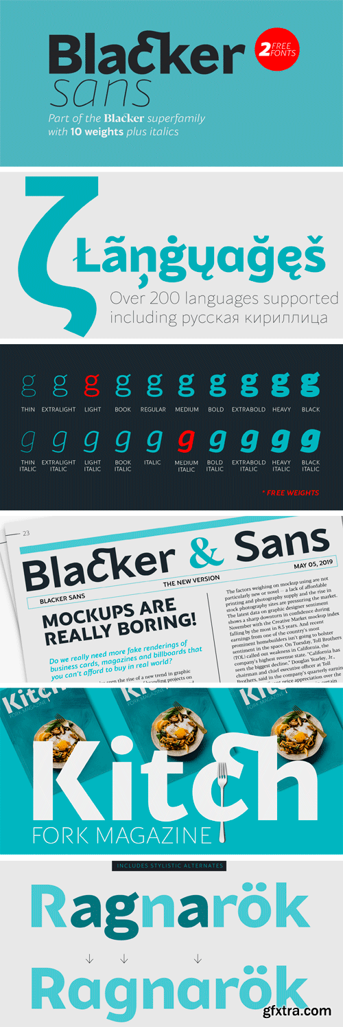 Blacker Sans Font Family