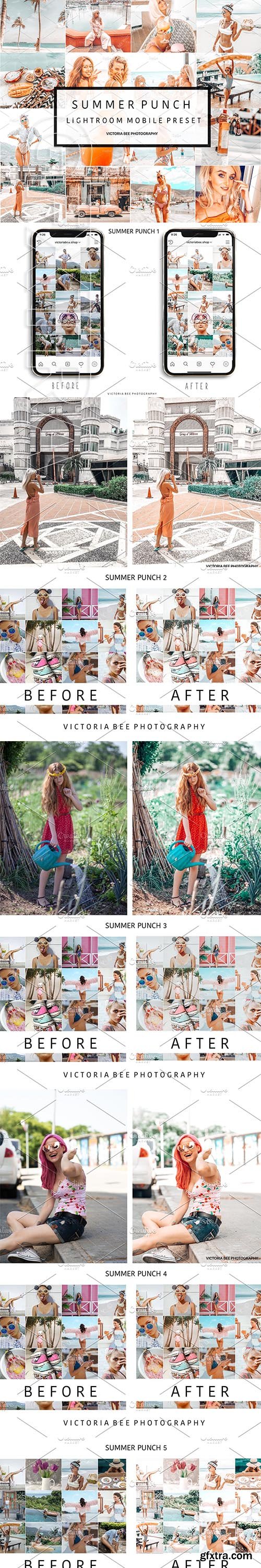 CreativeMarket - 5 Mobile Presets SUMMER PUNCH 3747517