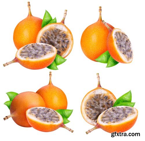 Granadilla Fruit Isolated - 6xJPGs