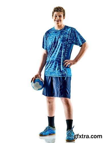 Handball Player Isolated  - 9xJPGs