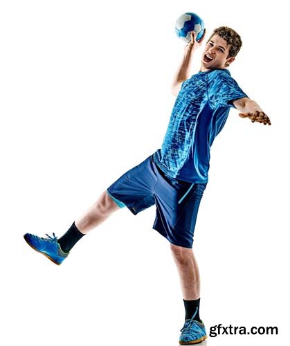 Handball Player Isolated  - 9xJPGs