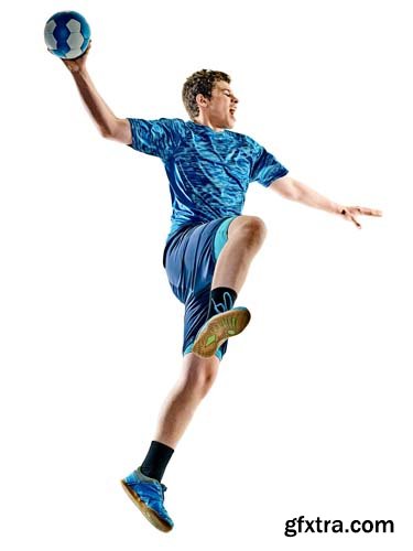 Handball Player Isolated  - 9xJPGs