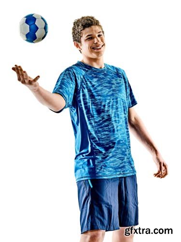 Handball Player Isolated  - 9xJPGs