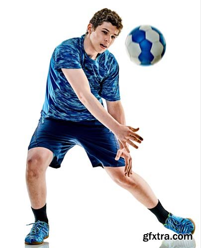 Handball Player Isolated  - 9xJPGs