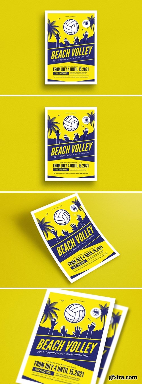 Beach Volleyball Tournament Flyer